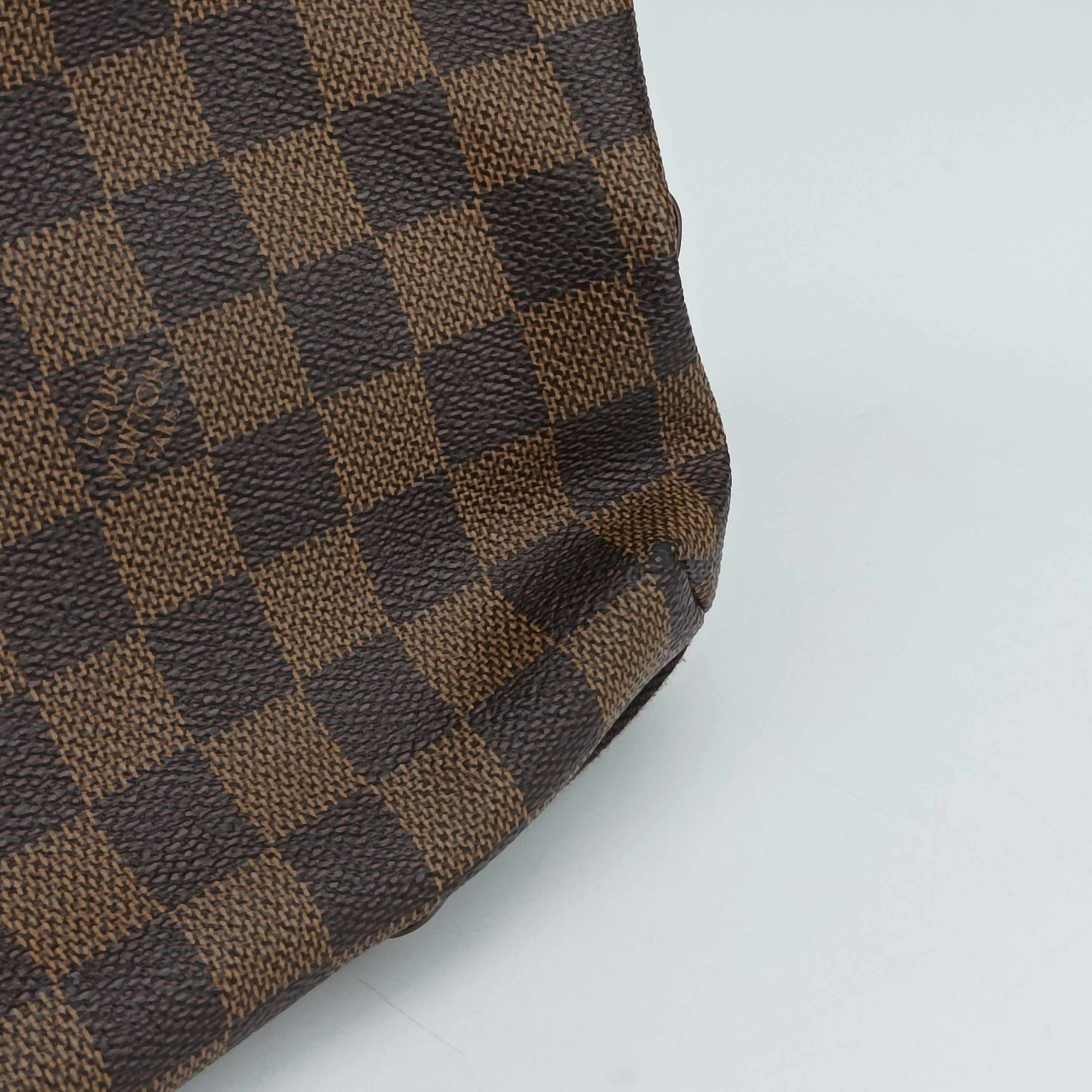 Secondhand Louis Vuitton BROOKLYN MM EBENE Damier Canvas N51211 shoulderbag | stylenewstar