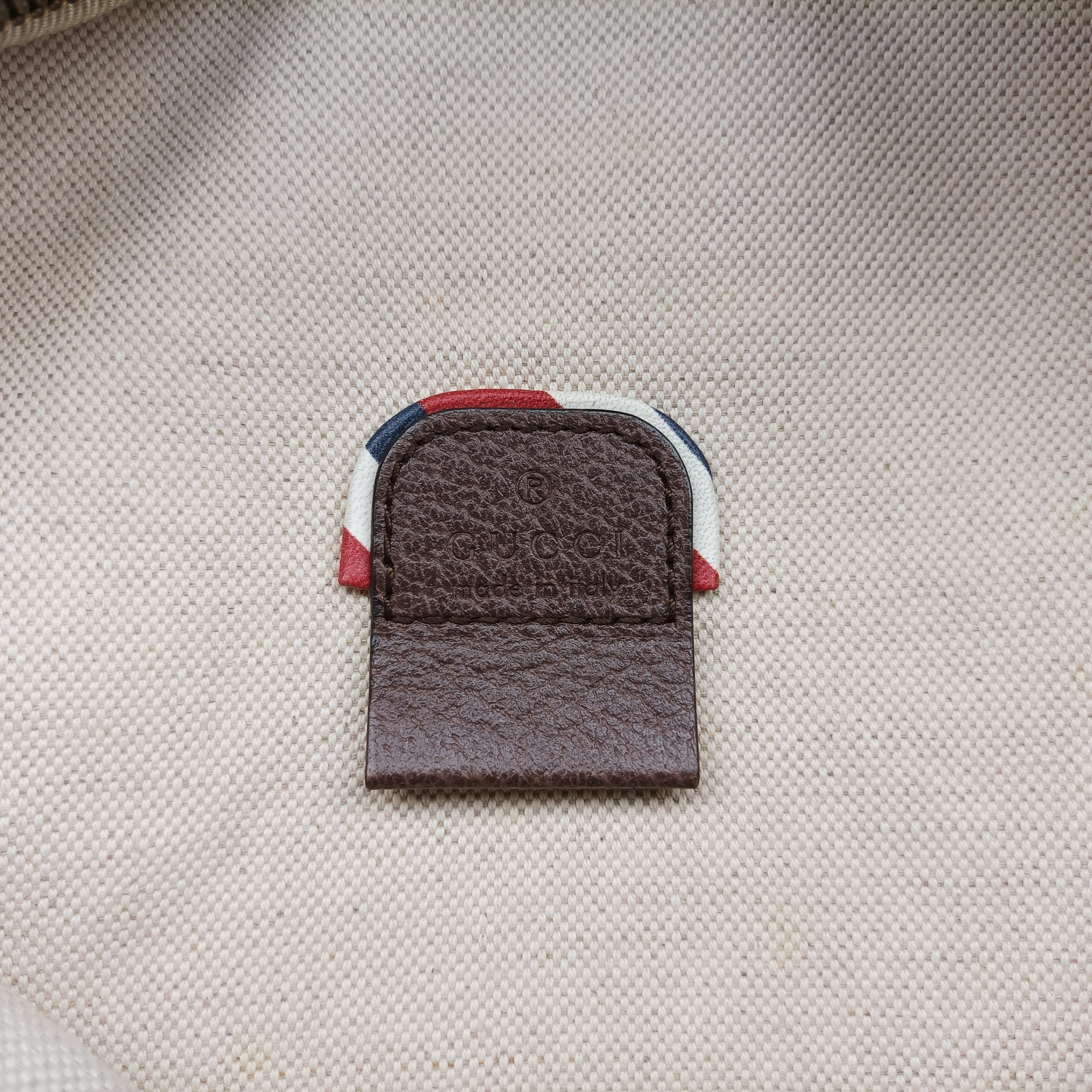 Pre-owned Gucci GG Supreme Courrier Brown×multicolor PVC coated canvas 529711 bum bag/waist bag | stylenewstar