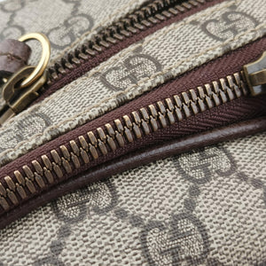 Pre-owned Gucci GG Supreme Courrier Brown×multicolor PVC coated canvas 529711 bum bag/waist bag | stylenewstar