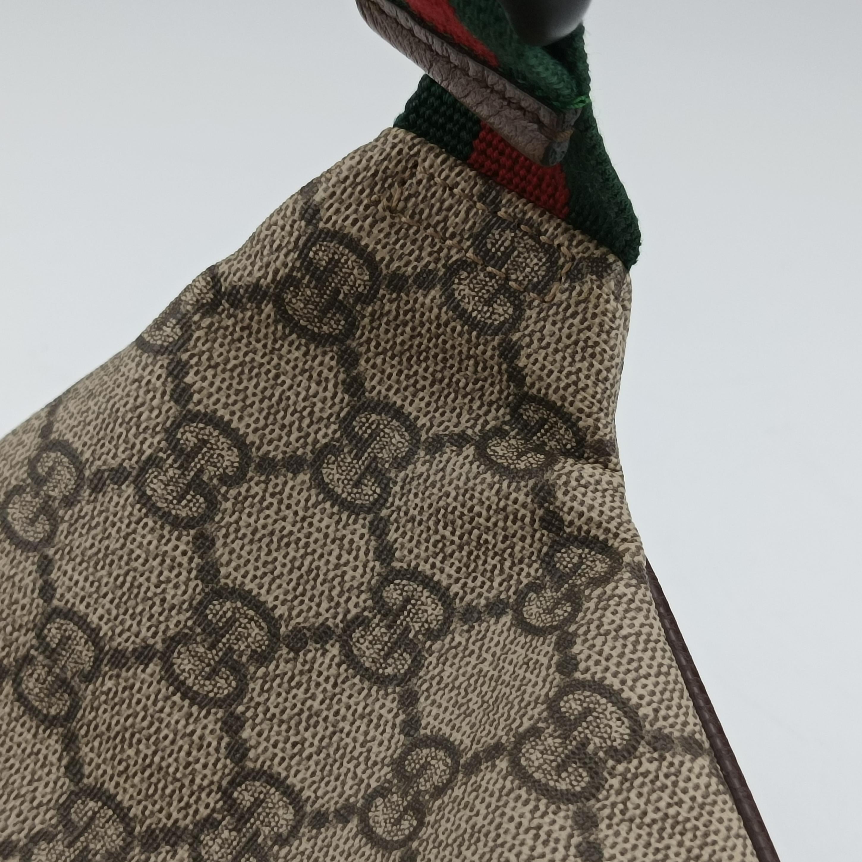 Pre-owned Gucci GG Supreme Courrier Brown×multicolor PVC coated canvas 529711 bum bag/waist bag | stylenewstar