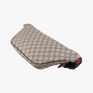 Pre-owned Gucci GG Supreme Courrier Brown×multicolor PVC coated canvas 529711 bum bag/waist bag | stylenewstar