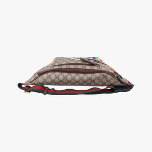 Pre-owned Gucci GG Supreme Courrier Brown×multicolor PVC coated canvas 529711 bum bag/waist bag | stylenewstar