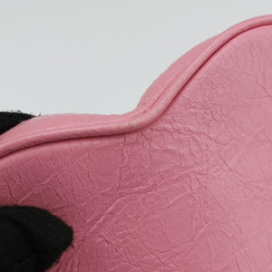 Pre-owned Balenciaga Le Cagole Heart Mini Pink lambskin  shoulderbag | stylenewstar