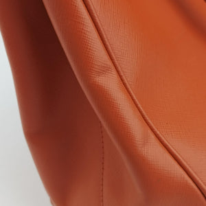 Pre-owned Prada Galleria Orange SAFFIANO Leather BN2274 shoulderbag | stylenewstar