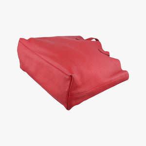 Vintage Prada Triangle Logo Red Leather  shoulderbag | stylenewstar