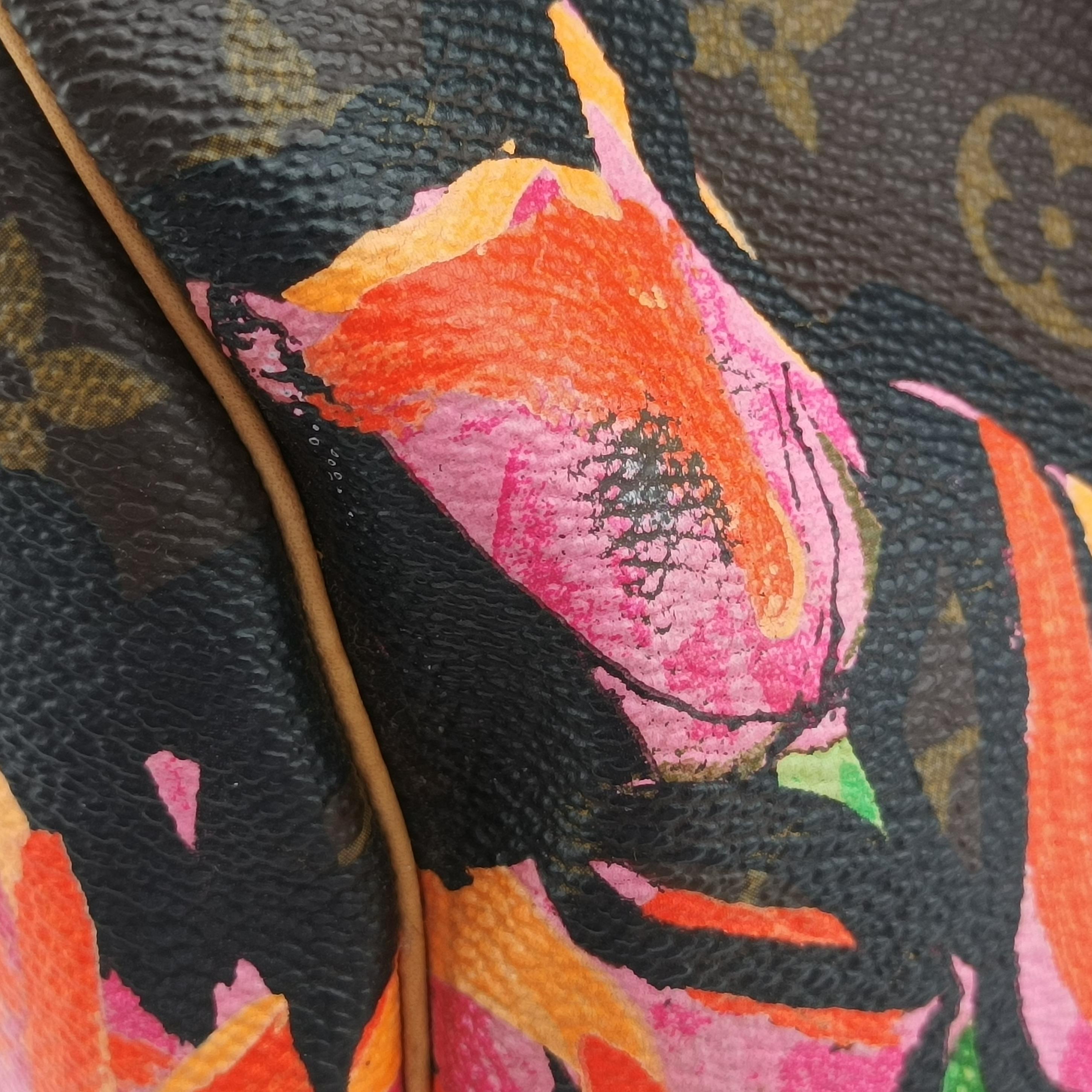 Secondhand Louis Vuitton SPEEDY 30 brown×Multicolor Monogram Rose M48610 handbag | stylenewstar