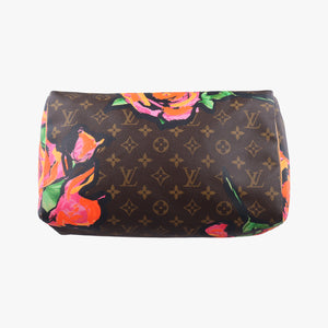 Secondhand Louis Vuitton SPEEDY 30 brown×Multicolor Monogram Rose M48610 handbag | stylenewstar