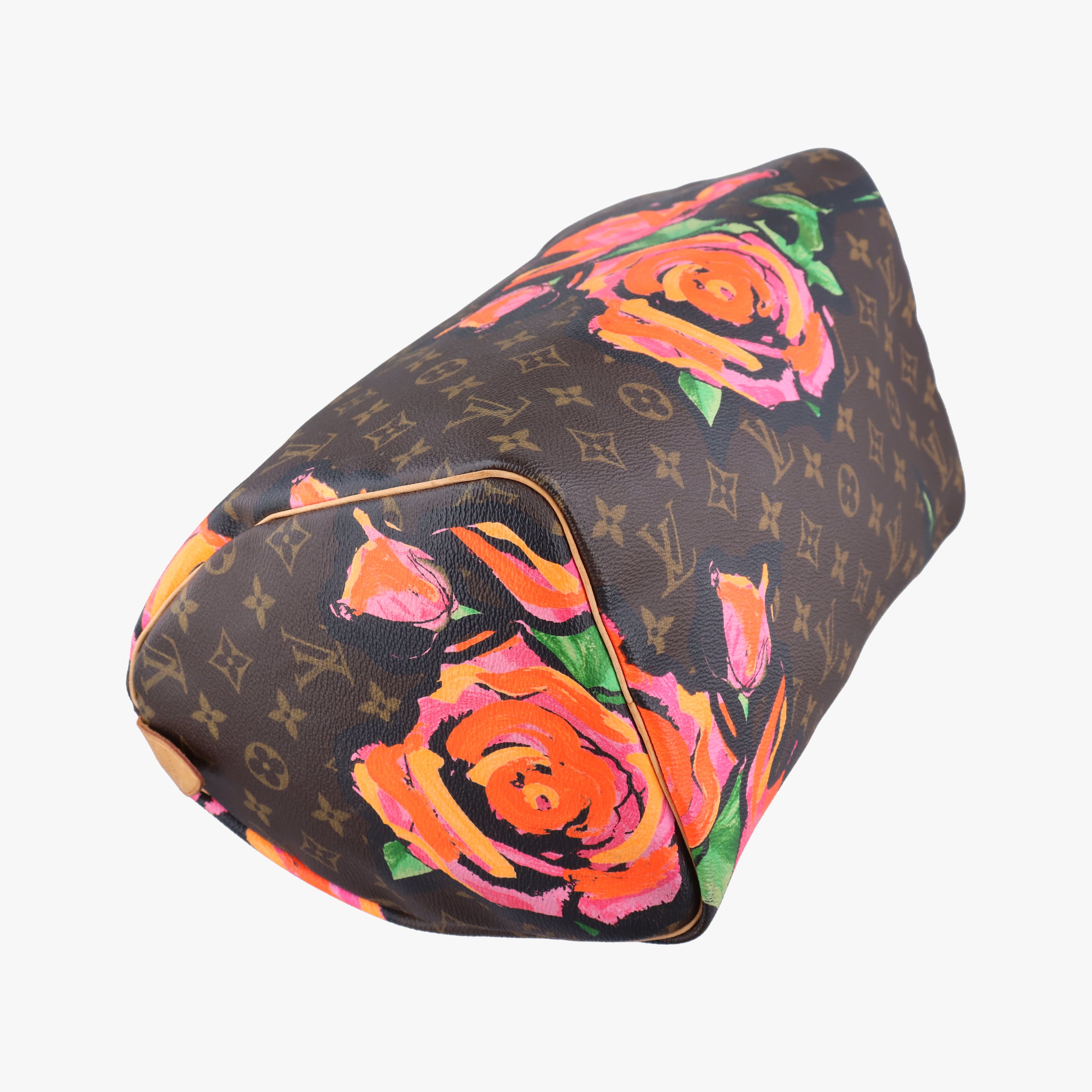 Secondhand Louis Vuitton SPEEDY 30 brown×Multicolor Monogram Rose M48610 handbag | stylenewstar