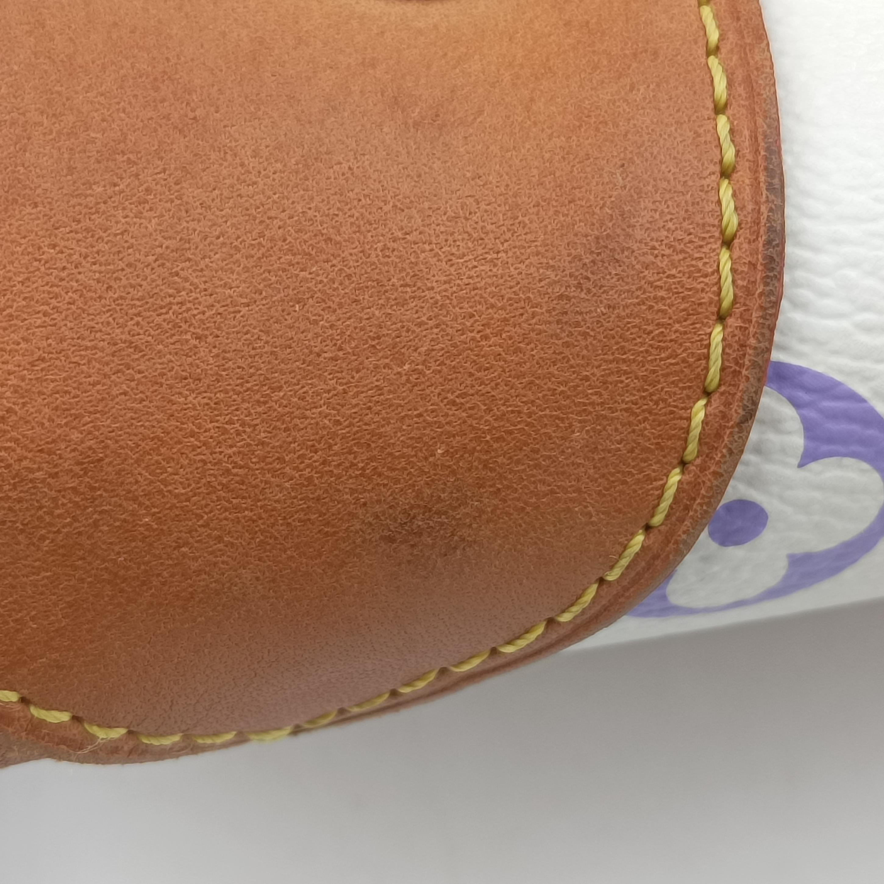 Pre-owned Louis Vuitton URSULA White Monogram Multicolor M40123 handbag | stylenewstar