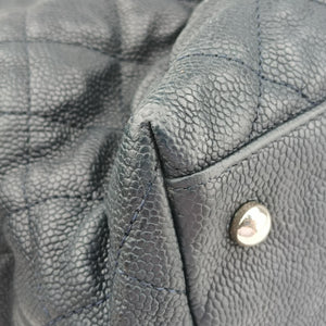 Vintage Chanel French Riviera Hobo Dark Navy Leather A66804 shoulderbag | stylenewstar