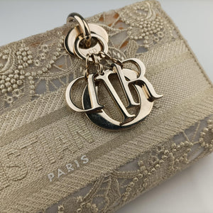 Pre-owned Christian Dior D JOY Beige fabric  shoulderbag | stylenewstar