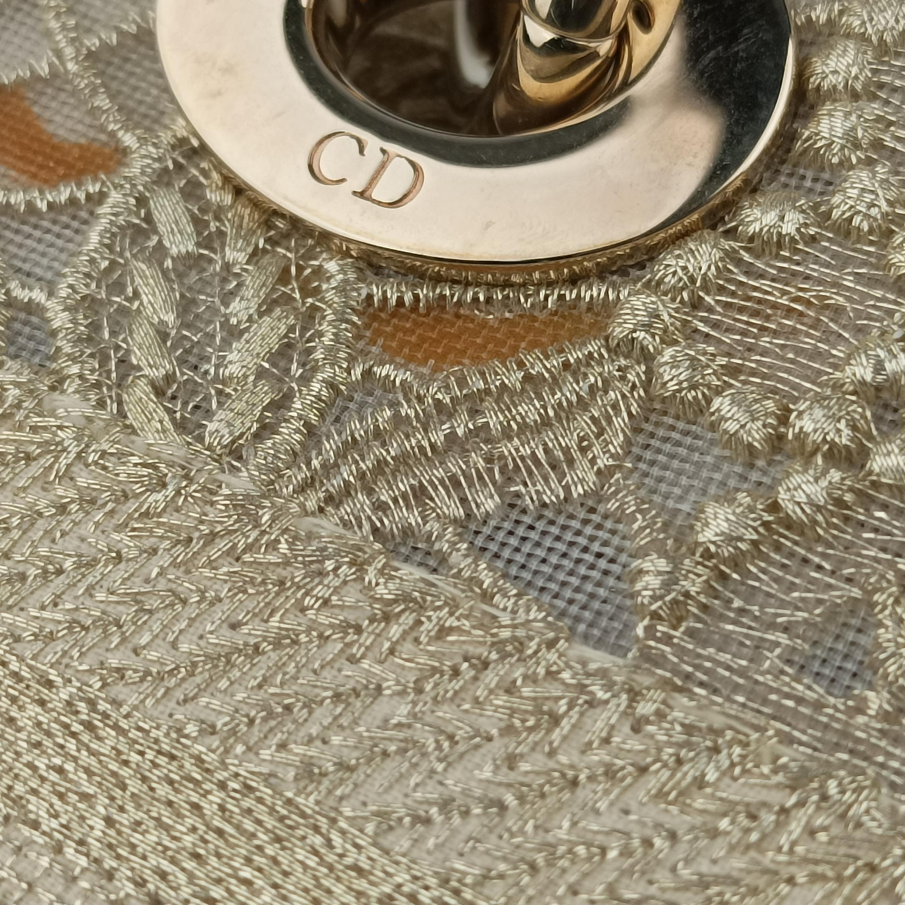 Pre-owned Christian Dior D JOY Beige fabric  shoulderbag | stylenewstar