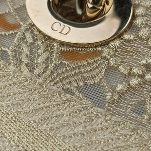 Pre-owned Christian Dior D JOY Beige fabric  shoulderbag | stylenewstar