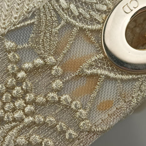 Pre-owned Christian Dior D JOY Beige fabric  shoulderbag | stylenewstar