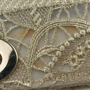 Pre-owned Christian Dior D JOY Beige fabric  shoulderbag | stylenewstar