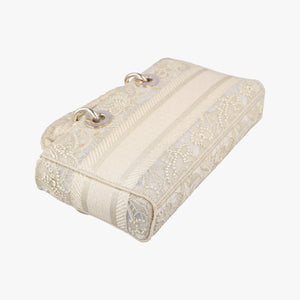 Pre-owned Christian Dior D JOY Beige fabric  shoulderbag | stylenewstar