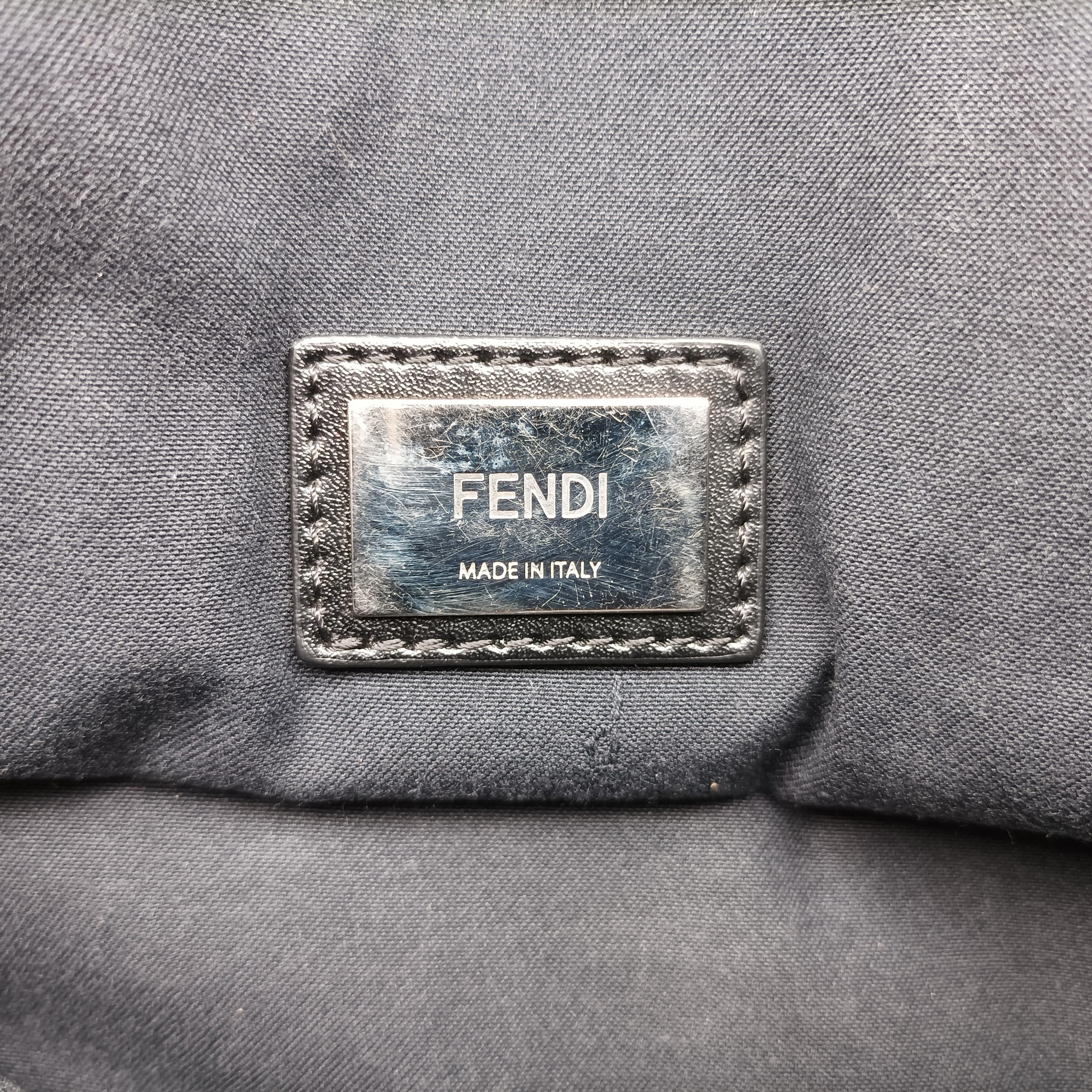 Pre-owned Fendi Hollow Tote Black Leather 8BH185 handbag | stylenewstar