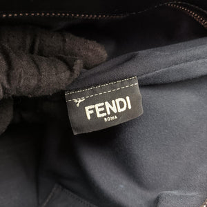 Pre-owned Fendi Hollow Tote Black Leather 8BH185 handbag | stylenewstar