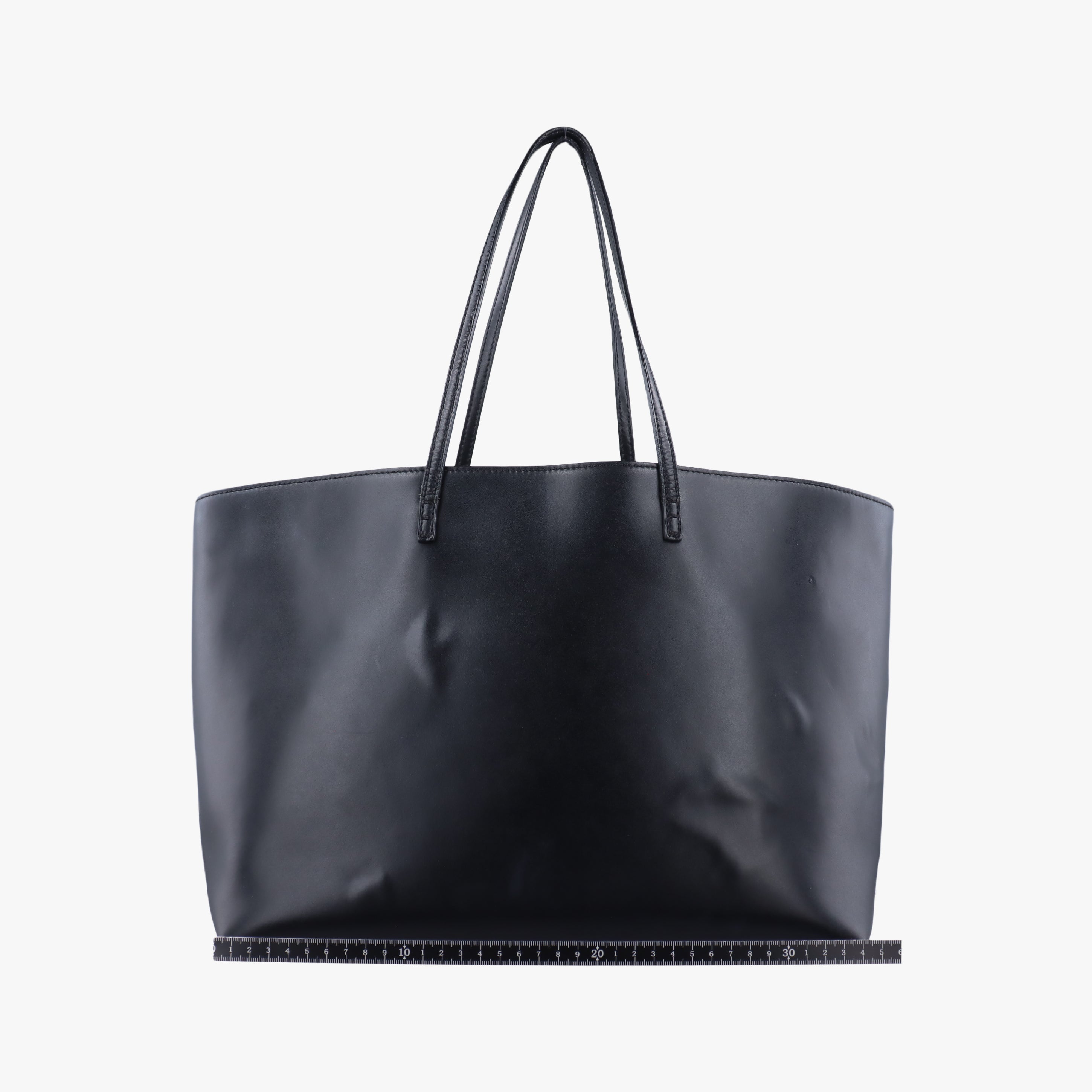 Pre-owned Fendi Hollow Tote Black Leather 8BH185 handbag | stylenewstar