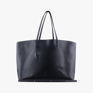 Pre-owned Fendi Hollow Tote Black Leather 8BH185 handbag | stylenewstar