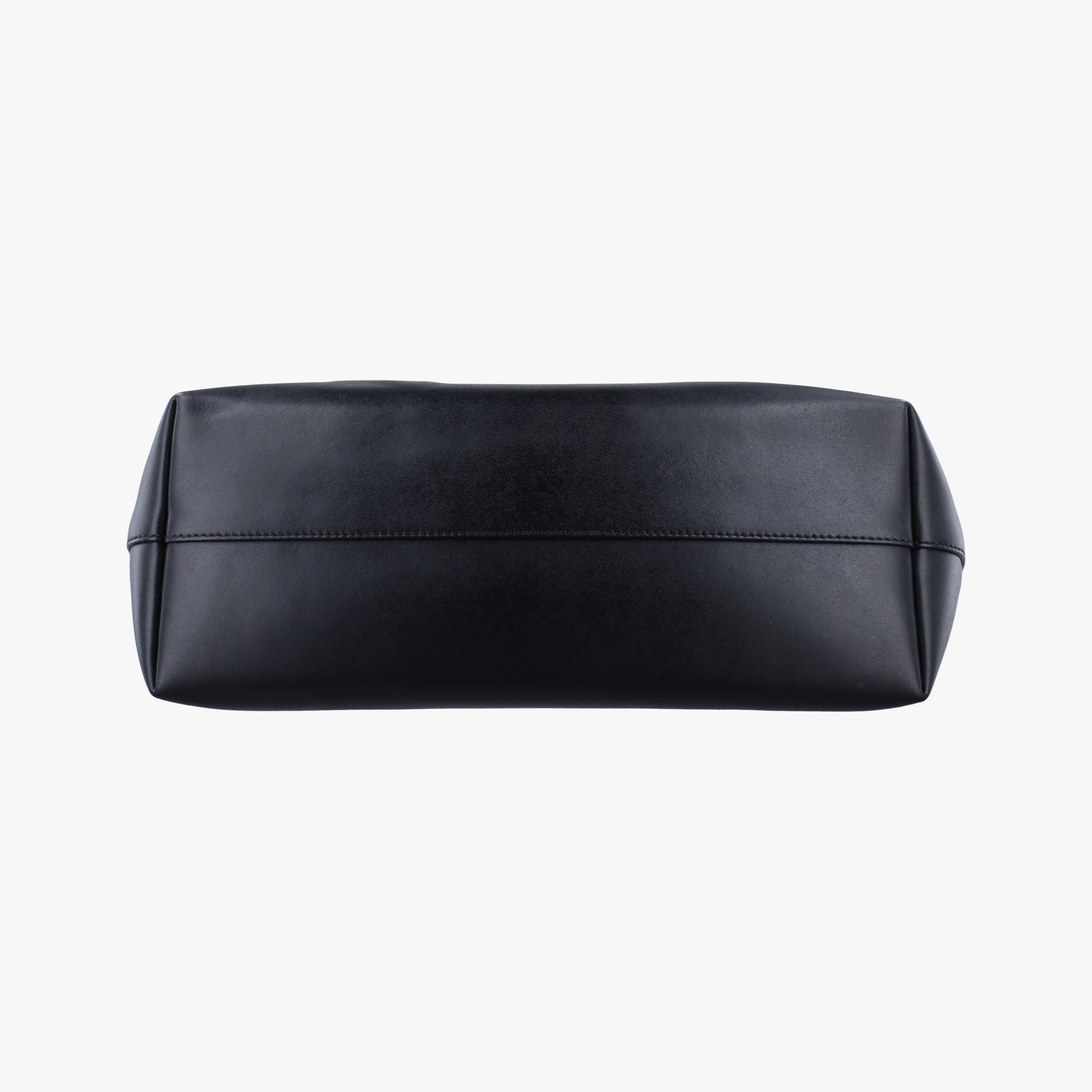 Pre-owned Fendi Hollow Tote Black Leather 8BH185 handbag | stylenewstar