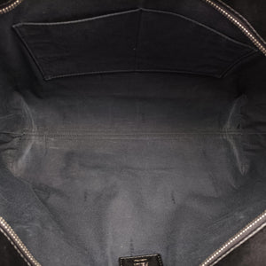 Pre-owned Fendi Hollow Tote Black Leather 8BH185 handbag | stylenewstar