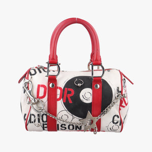 Pre-owned Christian Dior Hardcore White x Red x Black canvas  handbag | stylenewstar