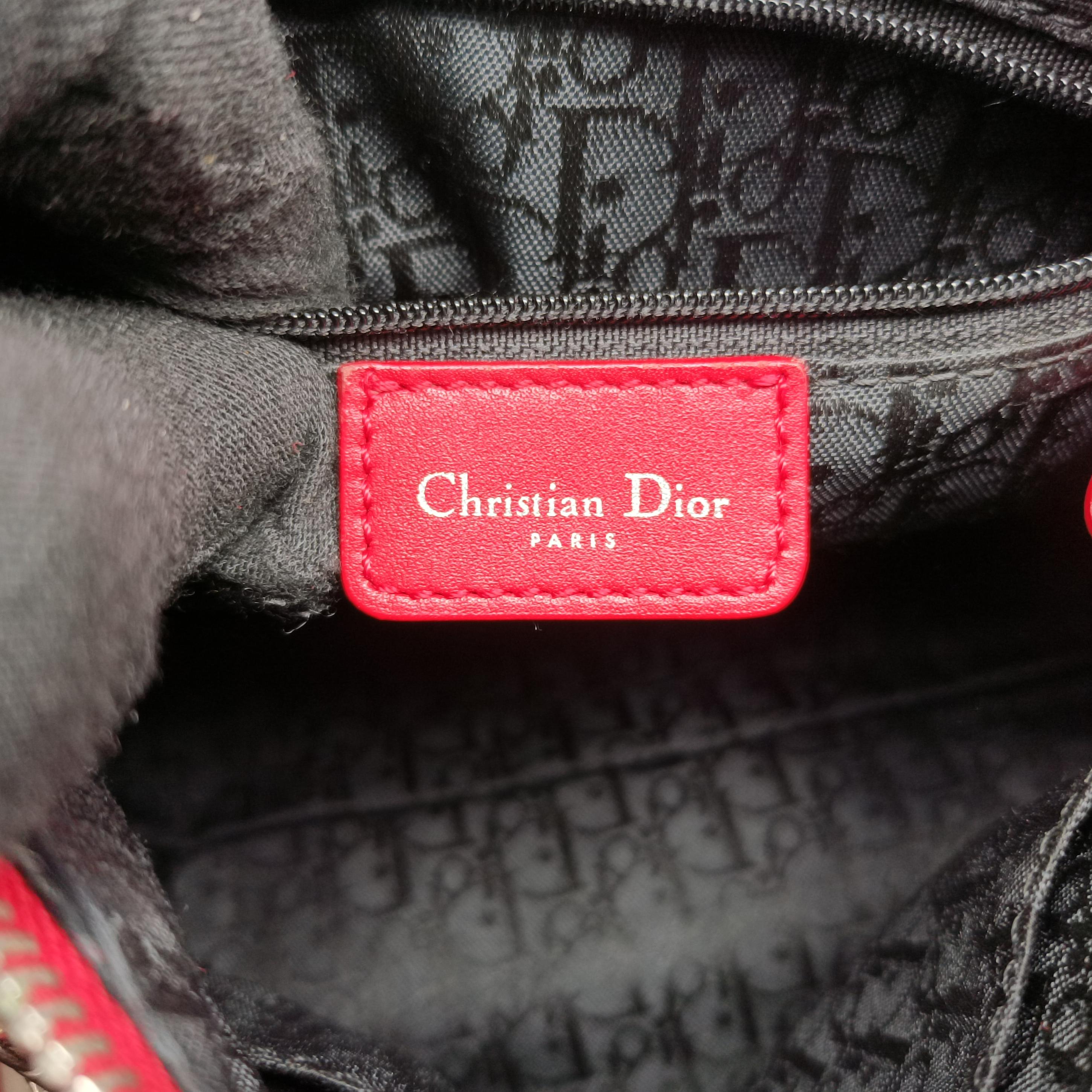 Pre-owned Christian Dior Hardcore White x Red x Black canvas  handbag | stylenewstar