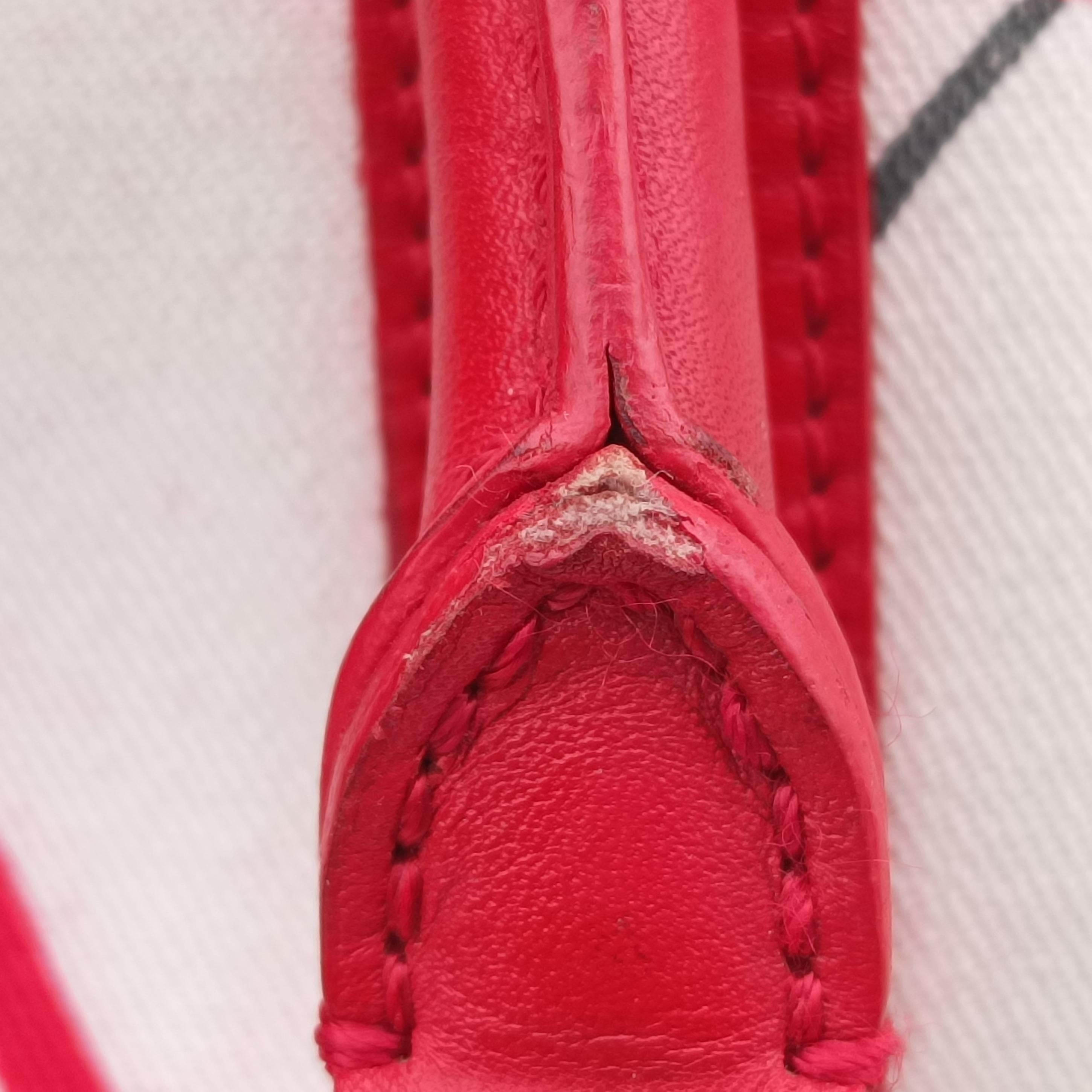 Pre-owned Christian Dior Hardcore White x Red x Black canvas  handbag | stylenewstar