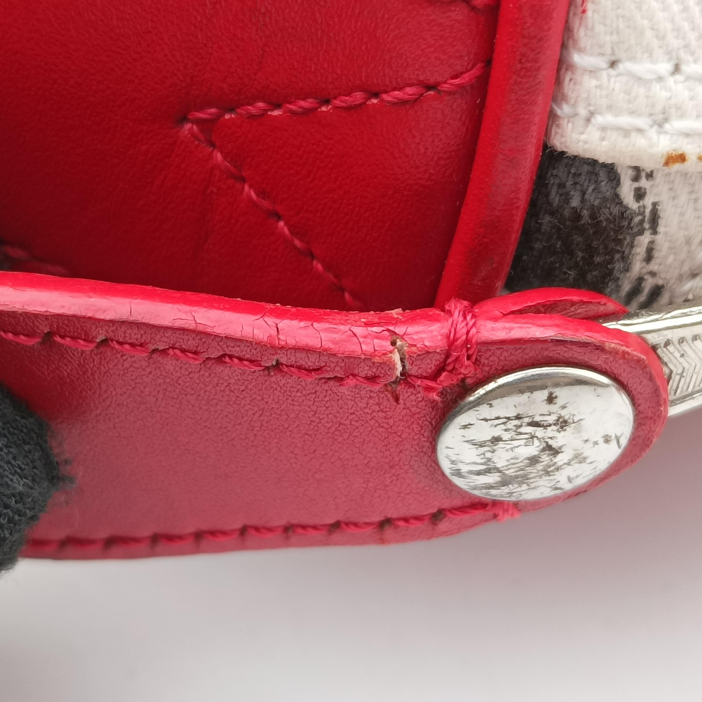 Pre-owned Christian Dior Hardcore White x Red x Black canvas  handbag | stylenewstar