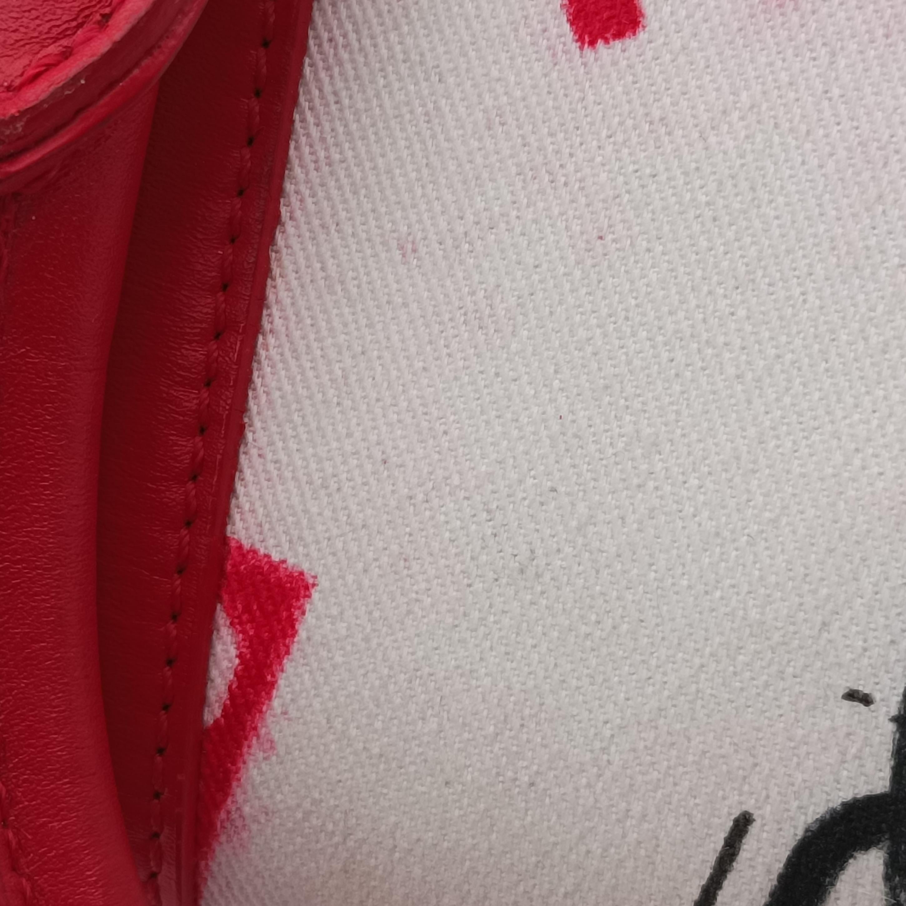 Pre-owned Christian Dior Hardcore White x Red x Black canvas  handbag | stylenewstar