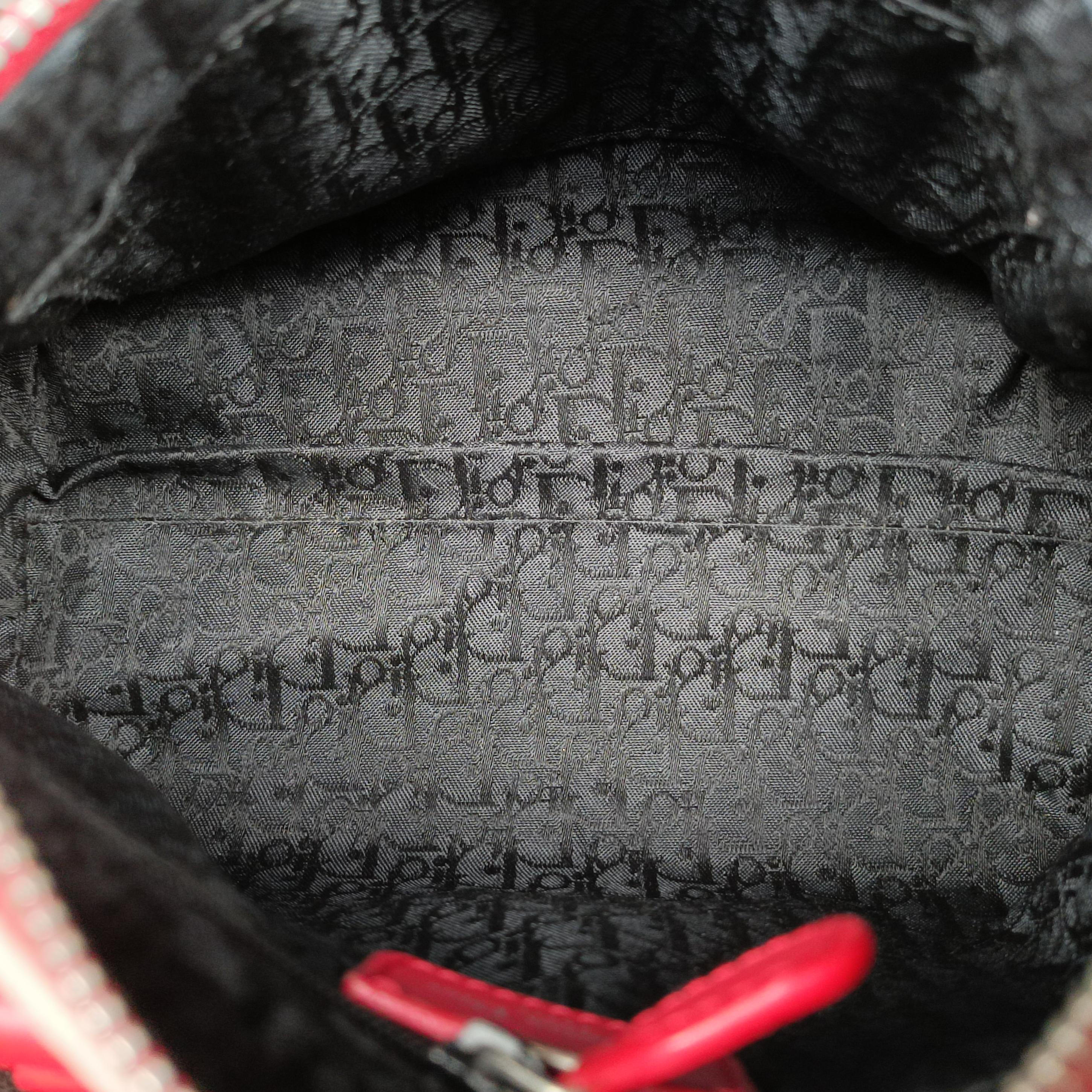 Pre-owned Christian Dior Hardcore White x Red x Black canvas  handbag | stylenewstar