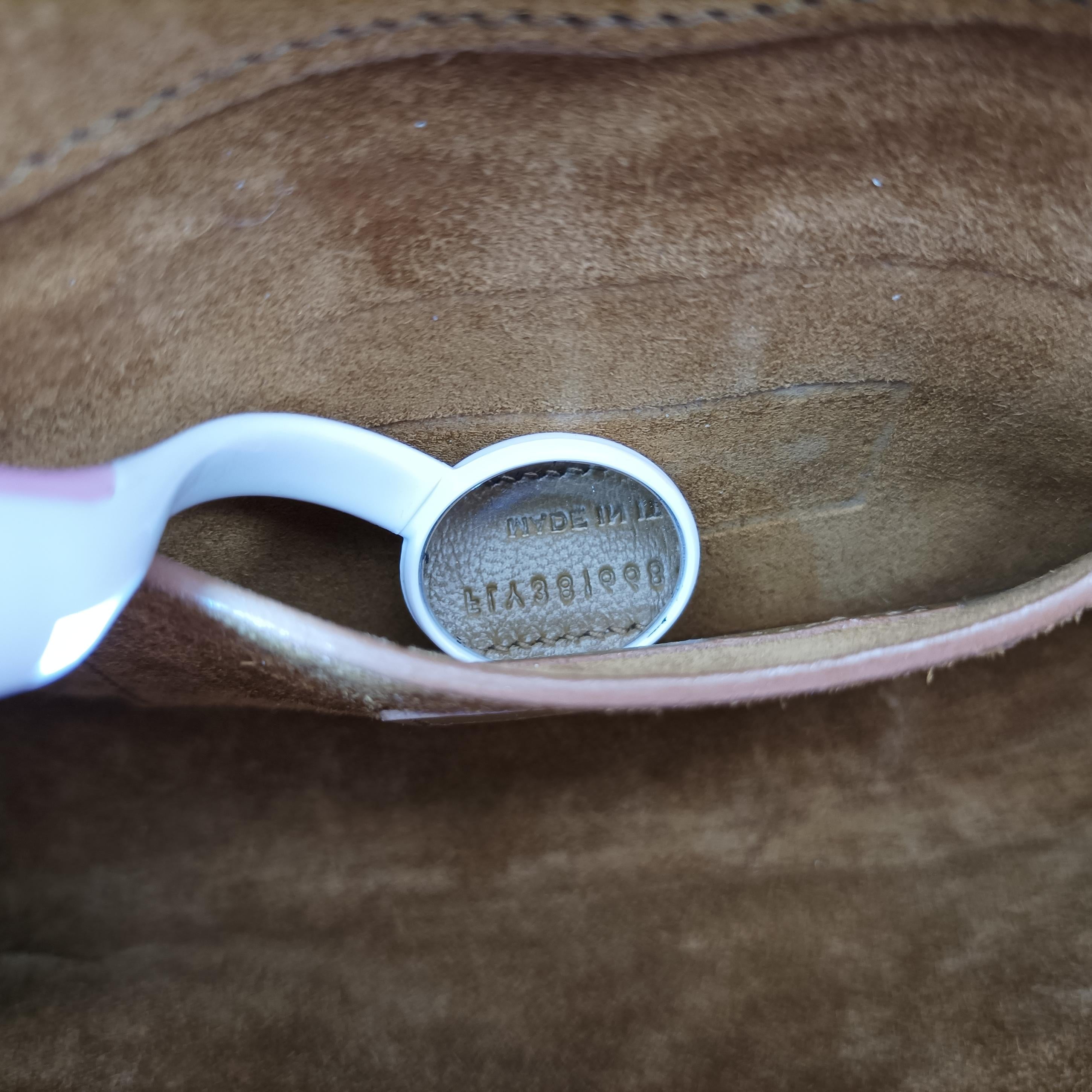 Pre-owned Yves Saint Laurent Monogram Fringe Golden Leather 381668 shoulderbag | stylenewstar