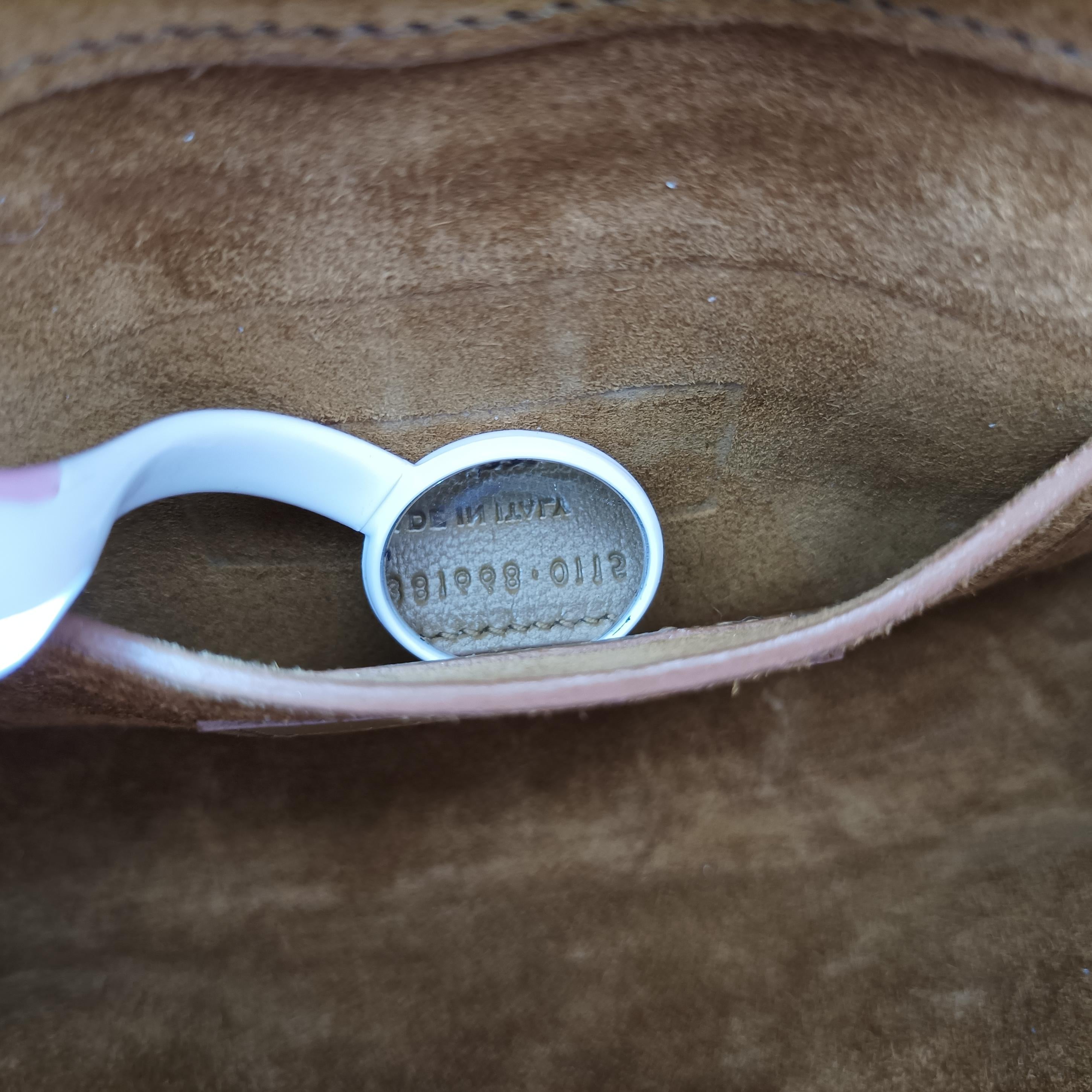 Pre-owned Yves Saint Laurent Monogram Fringe Golden Leather 381668 shoulderbag | stylenewstar