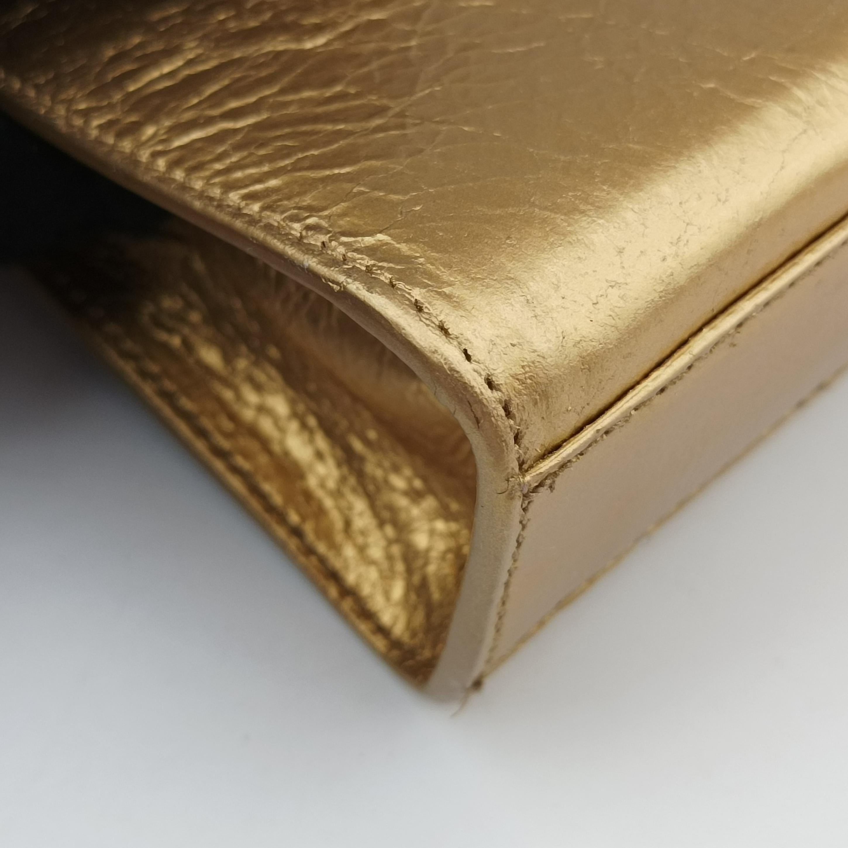 Pre-owned Yves Saint Laurent Monogram Fringe Golden Leather 381668 shoulderbag | stylenewstar