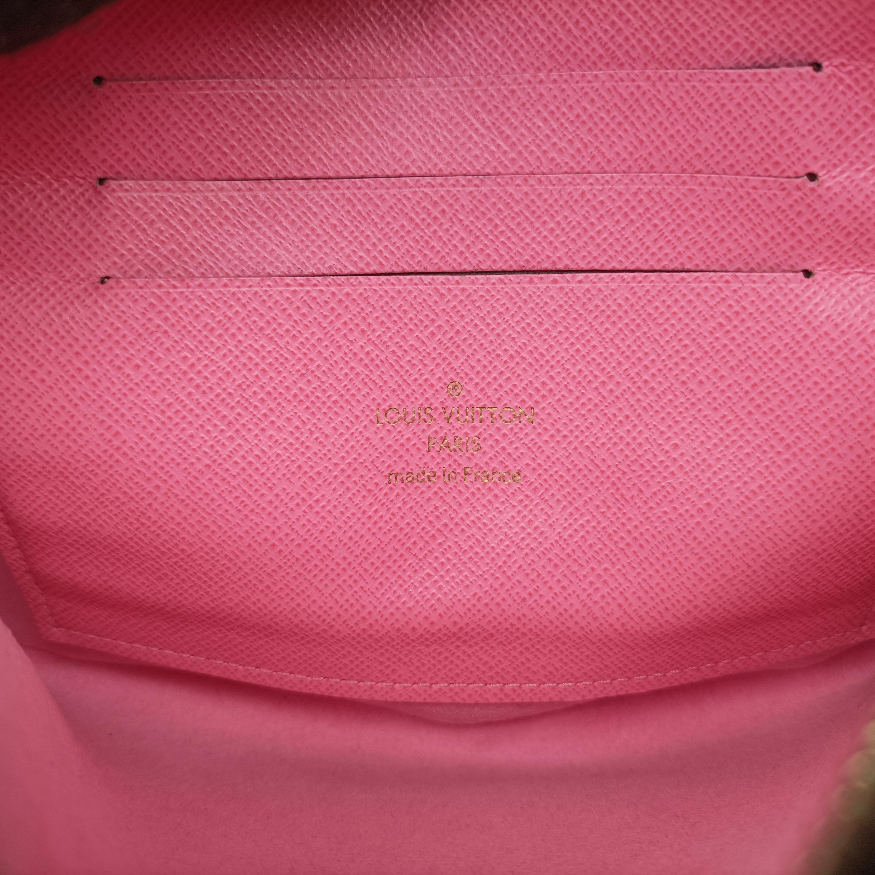 Vintage Louis Vuitton Pochette Double Zip brown×multicolor Monogram Canvas M68486 shoulderbag | stylenewstar