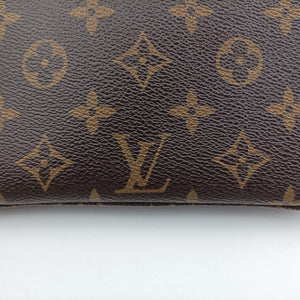 Vintage Louis Vuitton Pochette Double Zip brown×multicolor Monogram Canvas M68486 shoulderbag | stylenewstar
