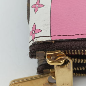 Vintage Louis Vuitton Pochette Double Zip brown×multicolor Monogram Canvas M68486 shoulderbag | stylenewstar