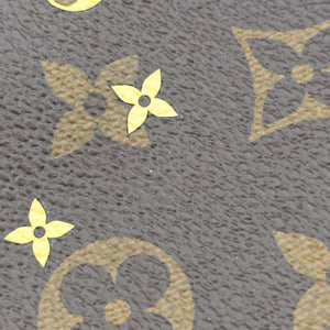 Vintage Louis Vuitton Pochette Double Zip brown×multicolor Monogram Canvas M68486 shoulderbag | stylenewstar