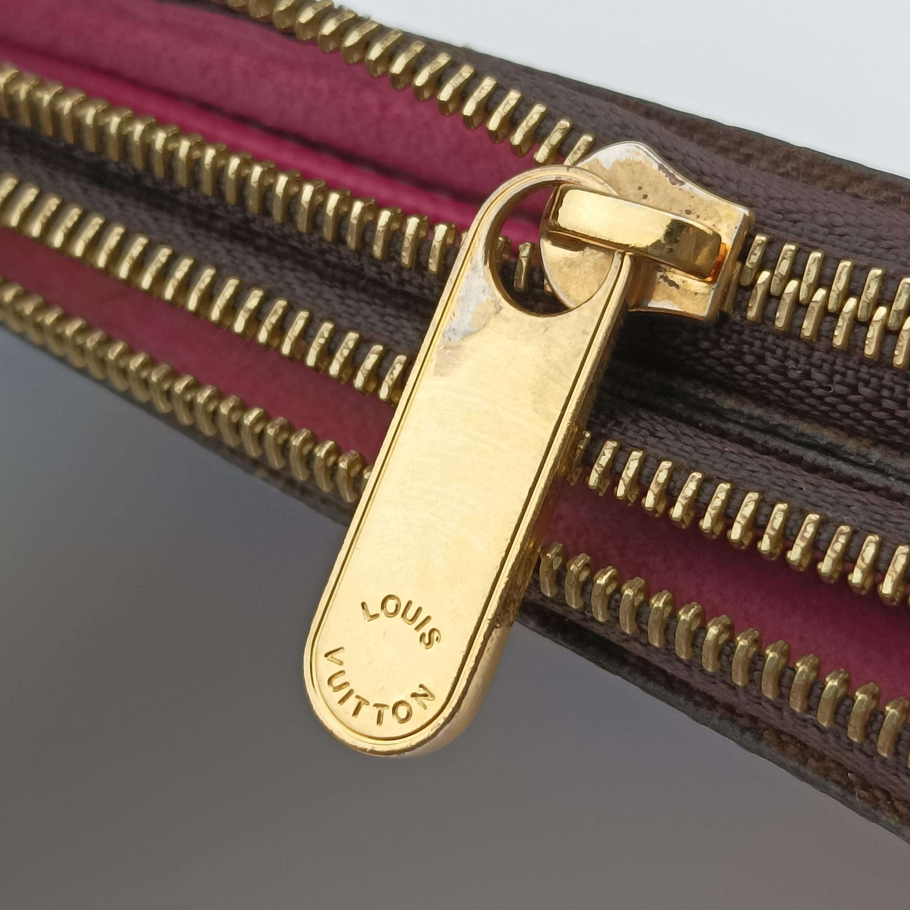 Vintage Louis Vuitton Pochette Double Zip brown×multicolor Monogram Canvas M68486 shoulderbag | stylenewstar