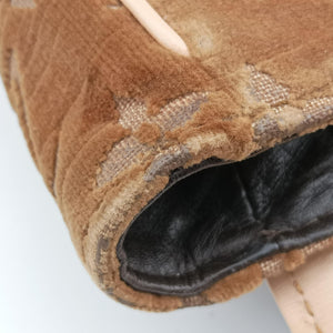 Pre-owned Louis Vuitton Irvine Brown x Multicolor Velour x Alligator M92773 handbag | stylenewstar