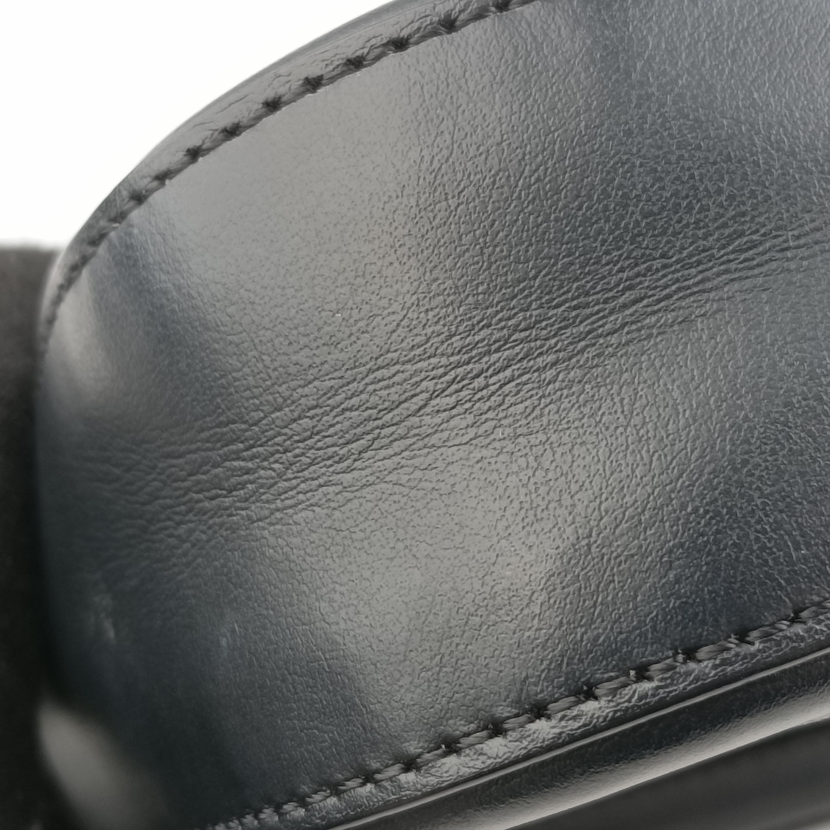 Pre-owned Fendi BAGUETTE Clear×black PVC coated canvas 8BR600 shoulderbag | stylenewstar