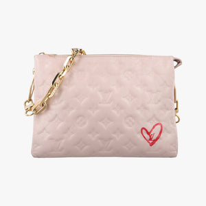 Pre-owned Louis Vuitton Coussin PM Pink leather M58739 shoulderbag | stylenewstar