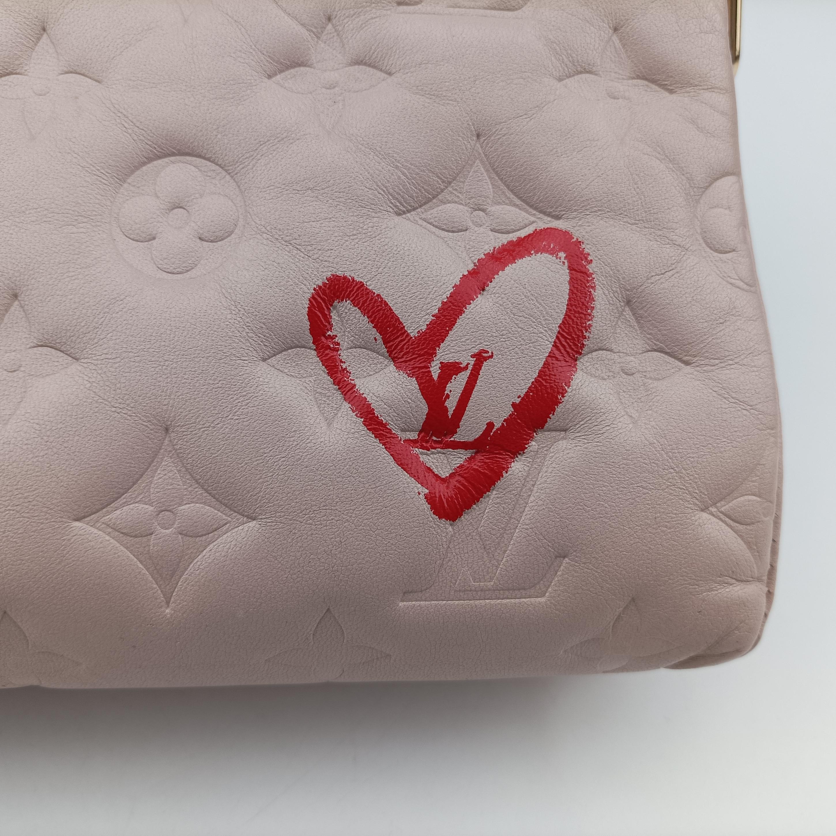 Pre-owned Louis Vuitton Coussin PM Pink leather M58739 shoulderbag | stylenewstar