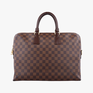 Secondhand Louis Vuitton Porte-Documents Jour EBENE Damier Canvas N42242 handbag | stylenewstar