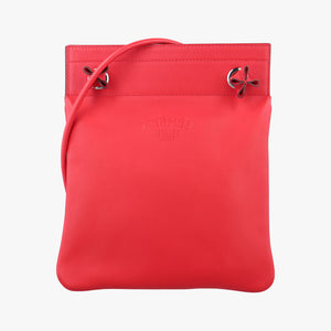 Pre-owned Hermes Sac Aline mini Red lambskin  shoulderbag | stylenewstar