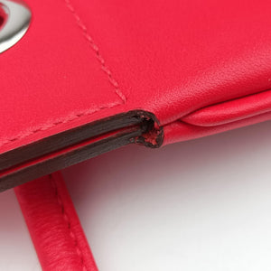 Pre-owned Hermes Sac Aline mini Red lambskin  shoulderbag | stylenewstar