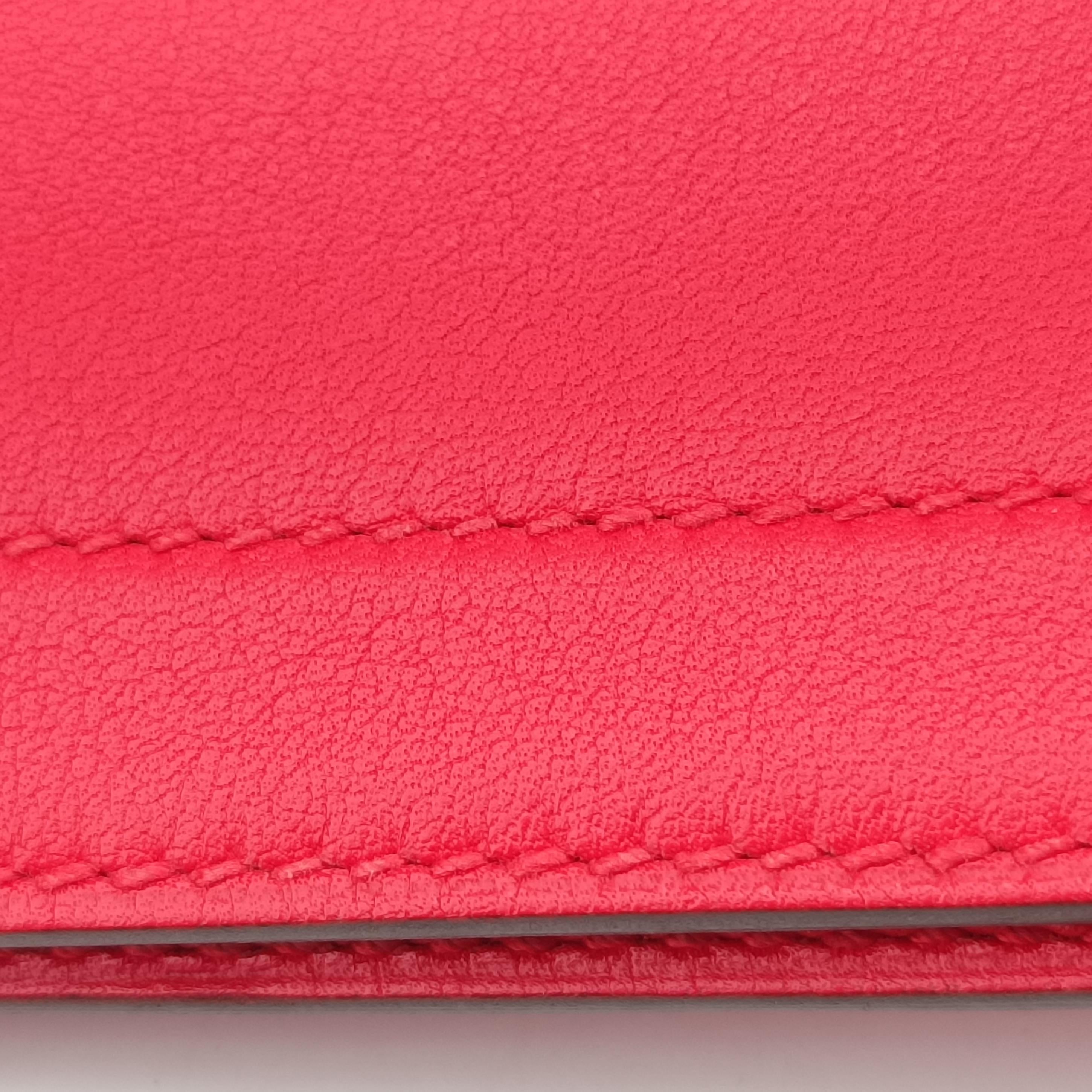 Pre-owned Hermes Sac Aline mini Red lambskin  shoulderbag | stylenewstar