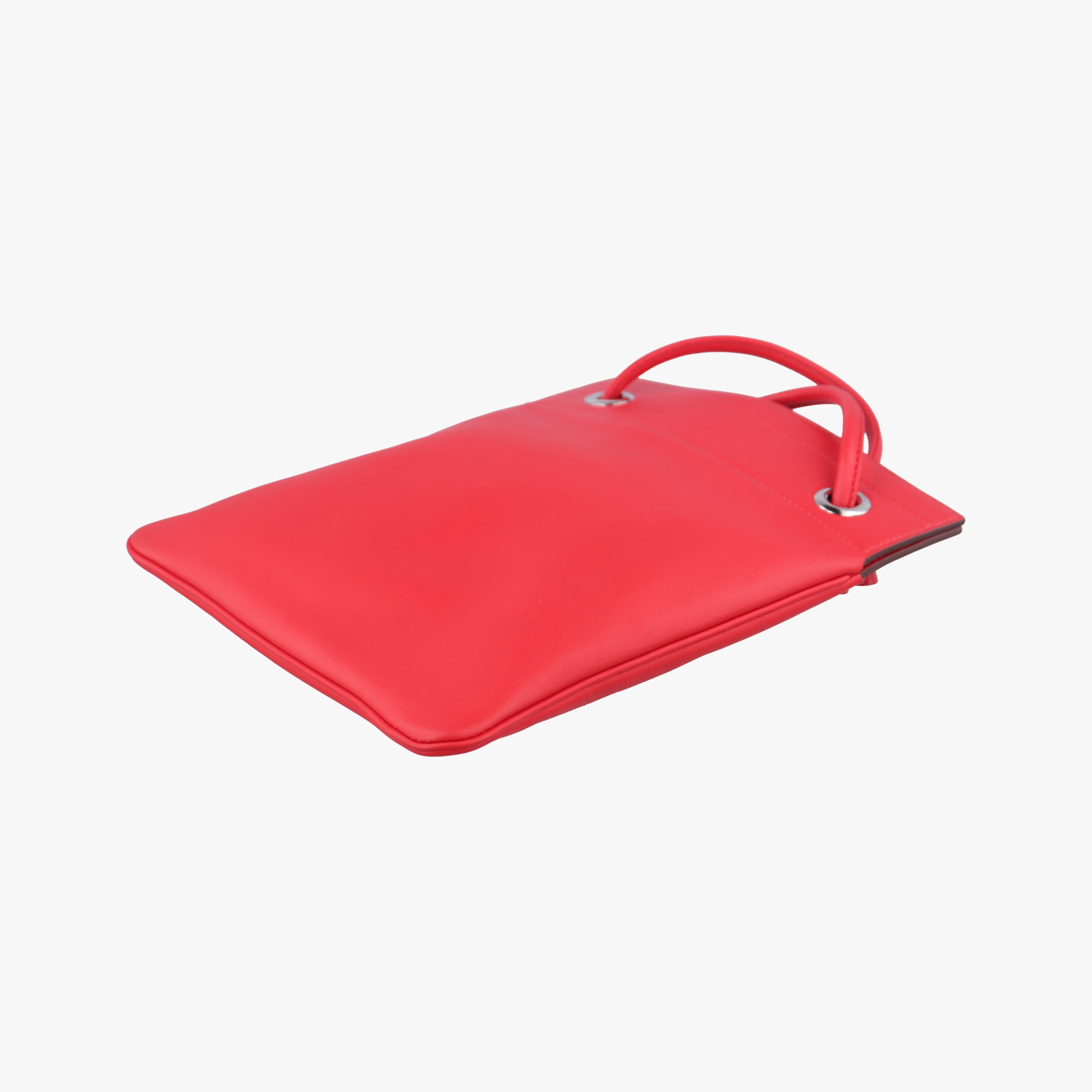 Pre-owned Hermes Sac Aline mini Red lambskin  shoulderbag | stylenewstar