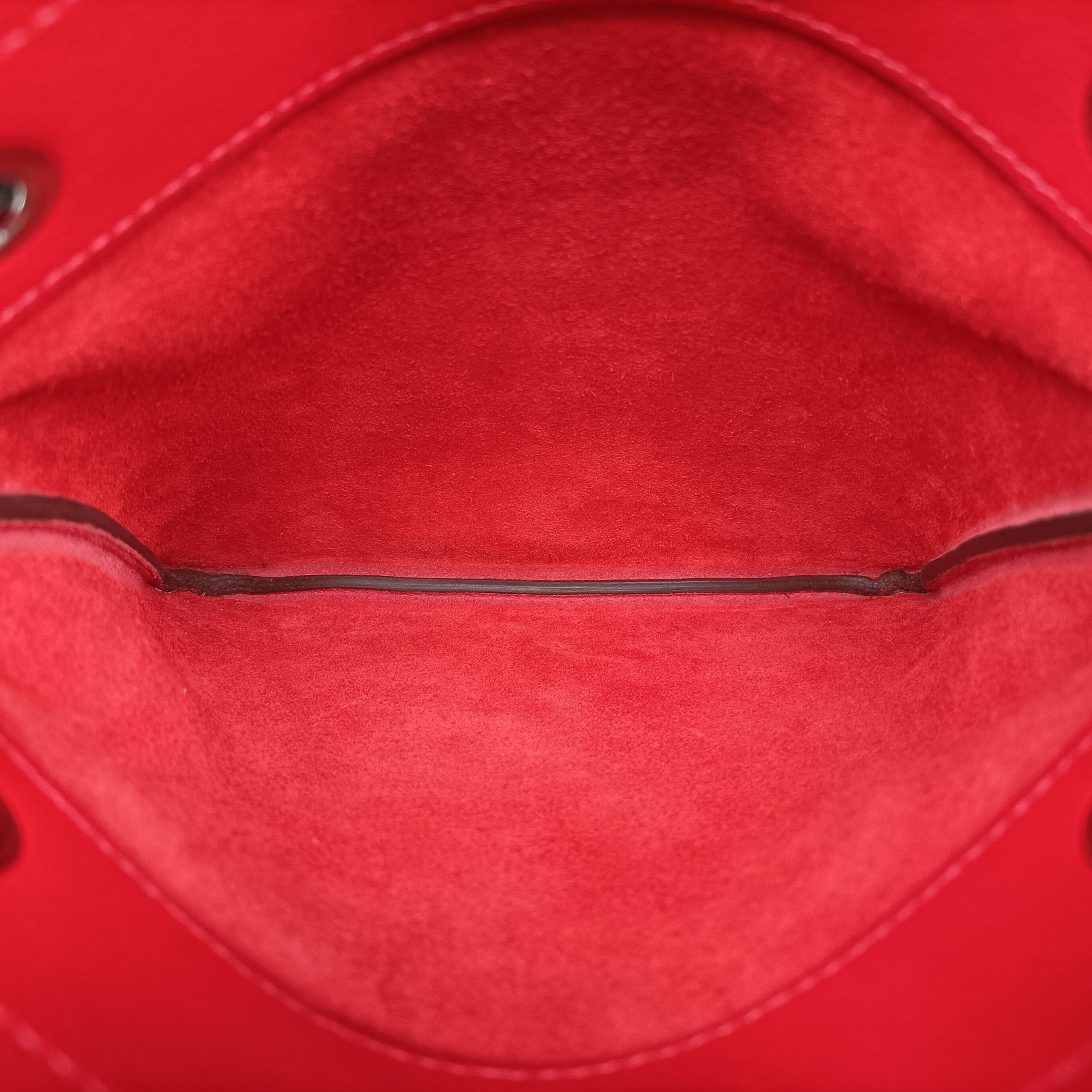 Pre-owned Hermes Sac Aline mini Red lambskin  shoulderbag | stylenewstar